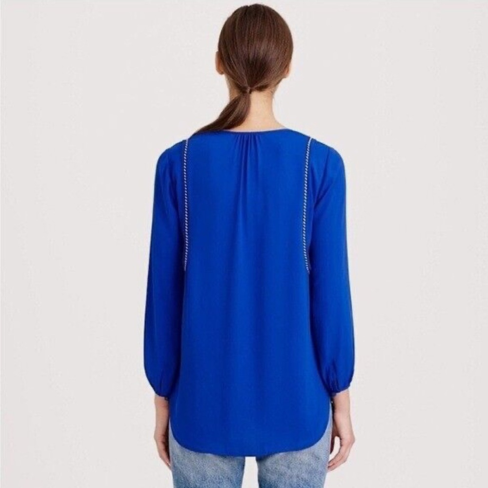 J. Crew - Tassel Trim Top in Royal Blue - Picture 7 of 7
